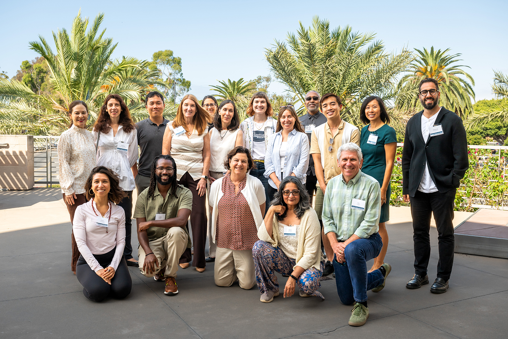 Mentoring program attendees gathered outside for a group photo